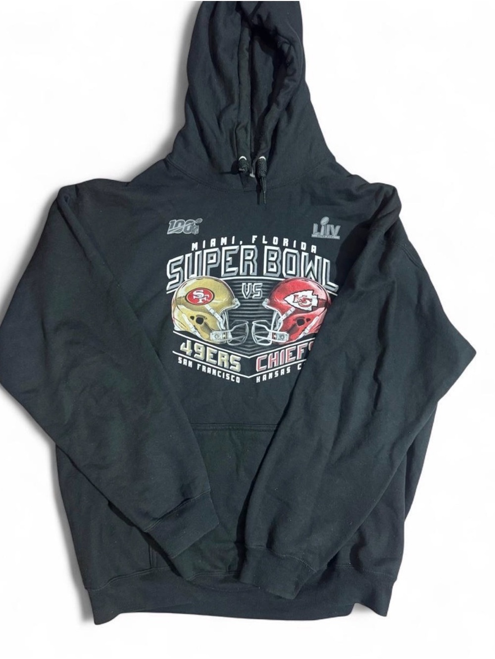 Fanatics Black  49ers vs Chiefs Pullover Hoodie